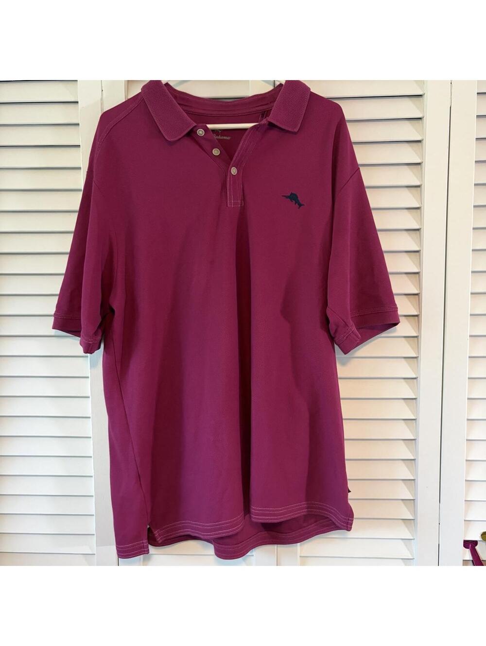 Tommy Bahama Men's burgundy Polo-shirt